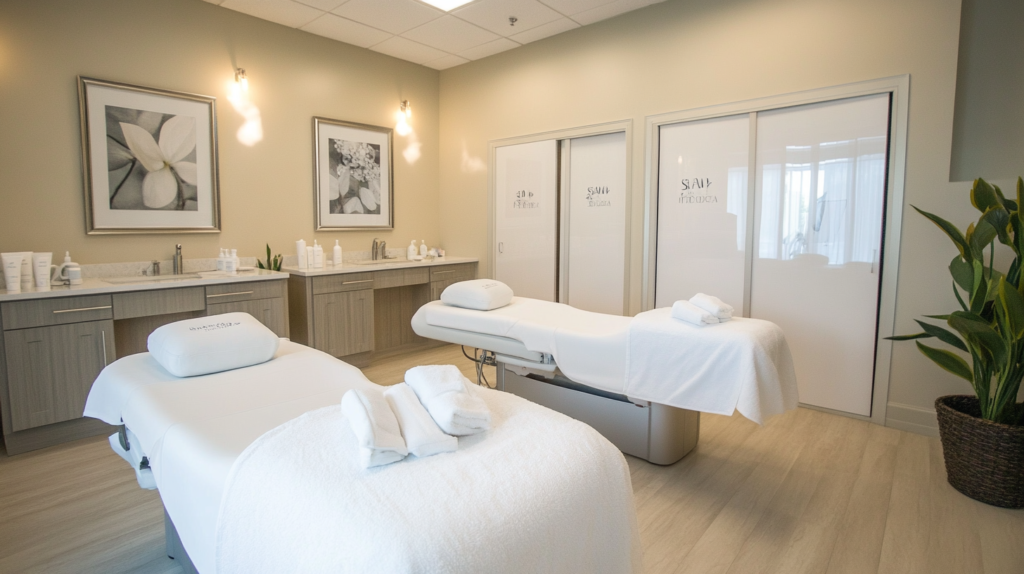 Med spa weight loss treatment room interior